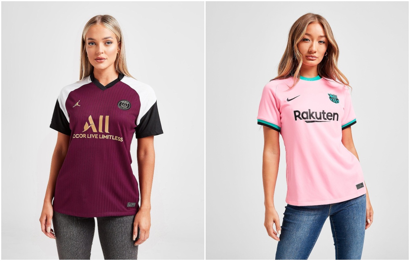 Tercera equipación de PSG y FC Barcelona 2020-21