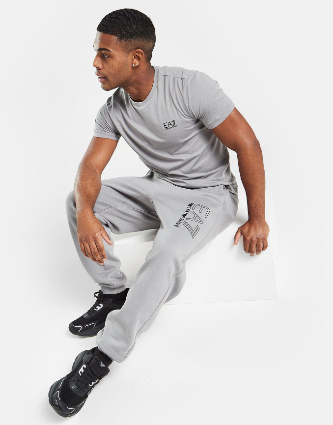  Completo T-shirt e pantaloni della tuta EA7 Emporio Armani grigio
