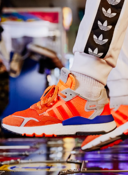 adidas Originals Nite Jogger blauw oranje