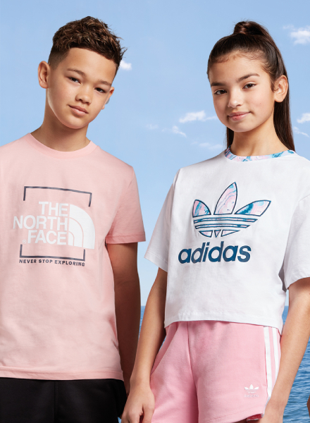 adidas Originals Girls' Marble Infil T-shirt en The North Face Easy T-shirt